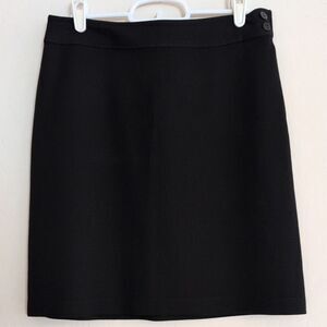 J. Jill Classic Black Wool Blend Women's Skirt - Size 8